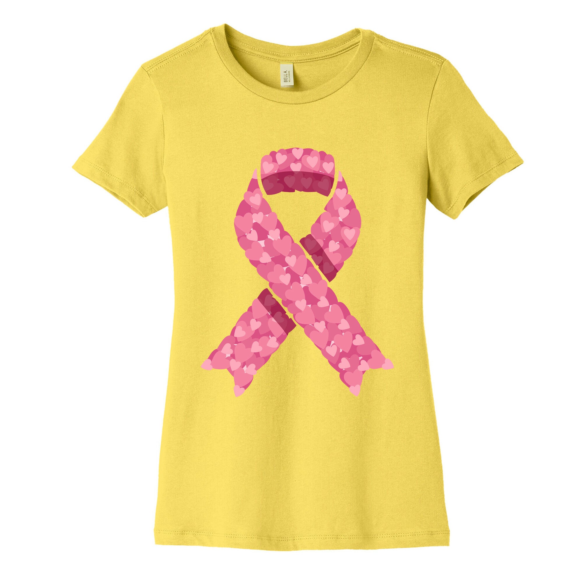 Pink Ribbon Womens Cotton Tee